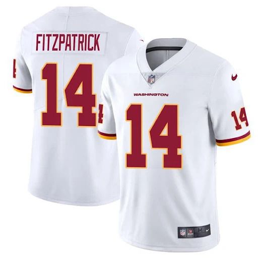Men Washington Redskins 14 Ryan Fitzpatrick Nike White Vapor Limited NFL Jersey